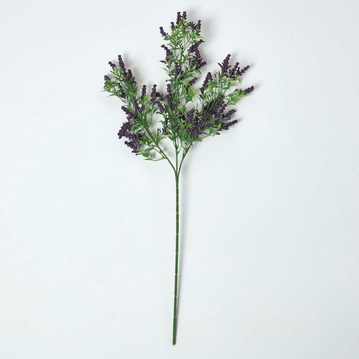 DEKOZWEIG Wilder Lavendel, 69 cm - Violett, Kunststoff (69cm) - Homescapes