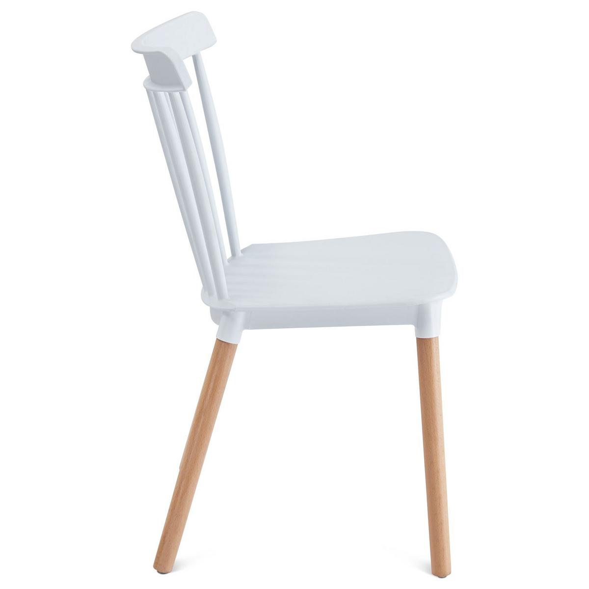 ESSZIMMERSTUHL RAVI 4er-Set weiß - Weiß, Kunststoff (43/81/40cm) - IDIMEX