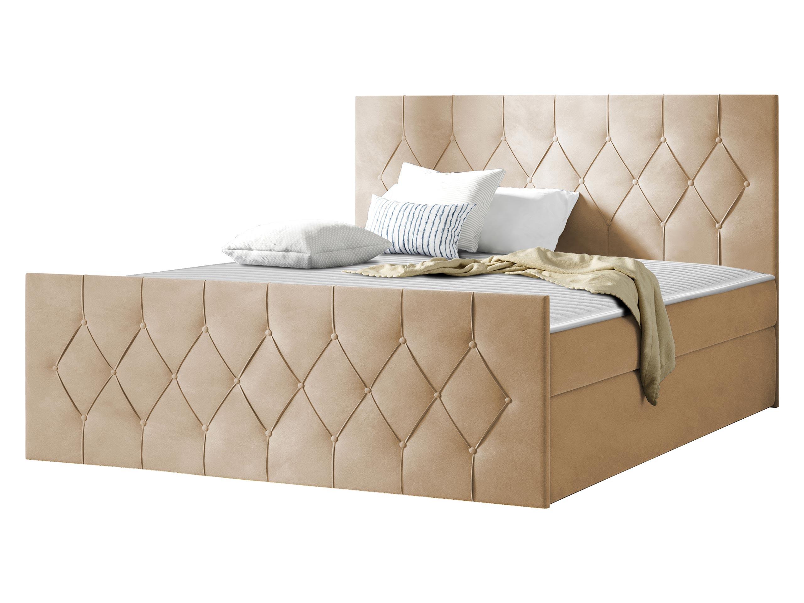 BOXBETT Sky Lux - H3 - Beige, Holz (160/200cm) - MIRJAN24