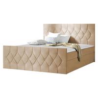BOXBETT Sky Lux - H3 - Beige, Holz (160/200cm) - MIRJAN24