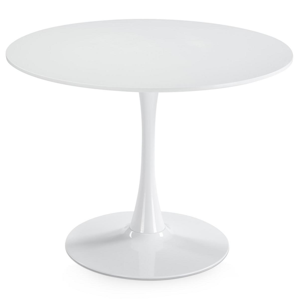 ESSGRUPPE LOIRE/VERDE 5er Set weiß - Weiß, Holzwerkstoff - IDIMEX
