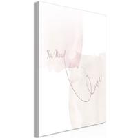 KUNSTDRUCK Weiß 60/90 cm - Weiß/Braun, Textil (60/90cm) - KUNSTLOFT