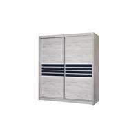 SCHWEBETÜRENSCHRANK RIVEN 203/215/61 cm 2-türig Braun - Braun, Holzwerkstoff (203/215/61cm) - MASSENO