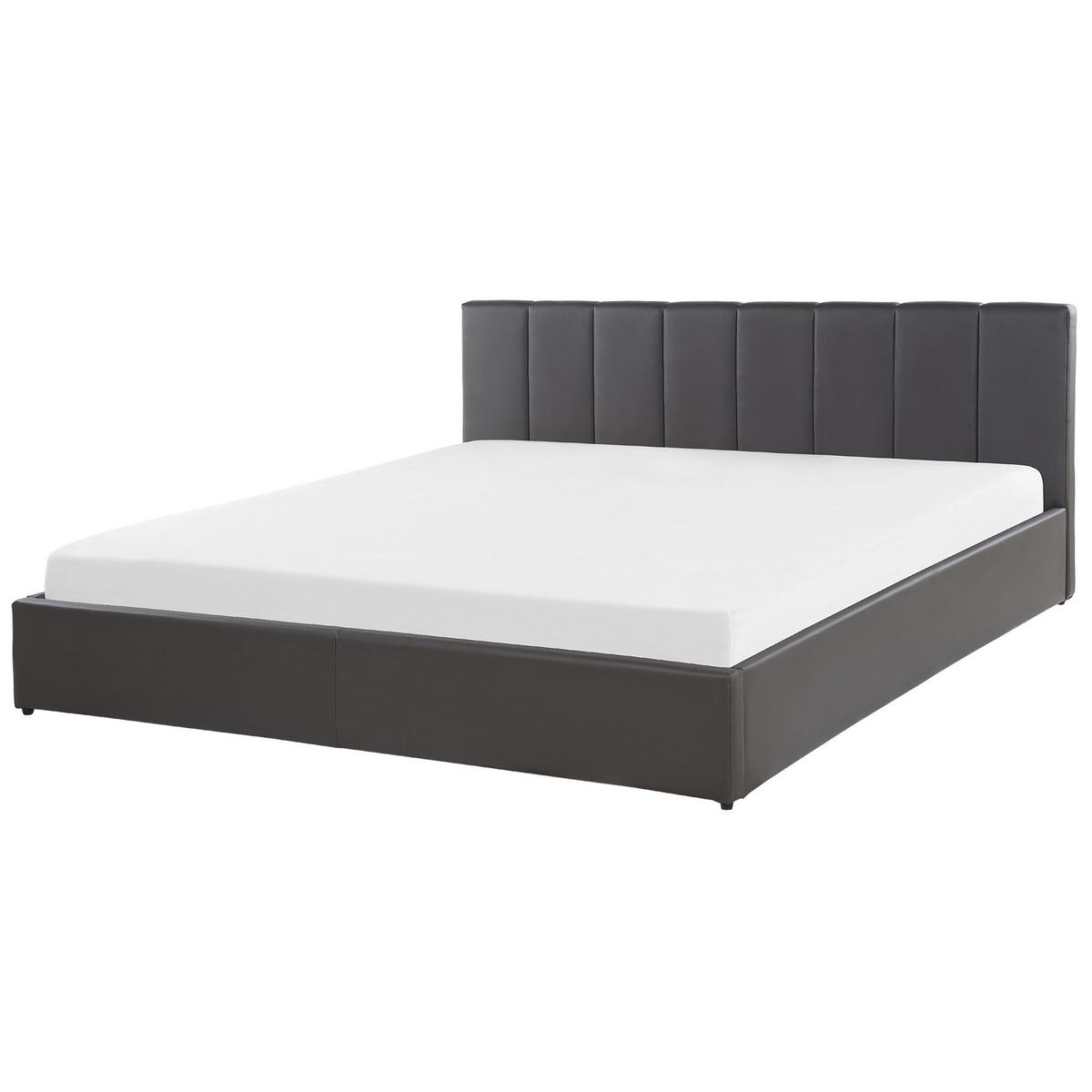 BETT 180/200cm Dunkelgrau Dreux - Dunkelgrau, Textil (180/200cm) - Beliani