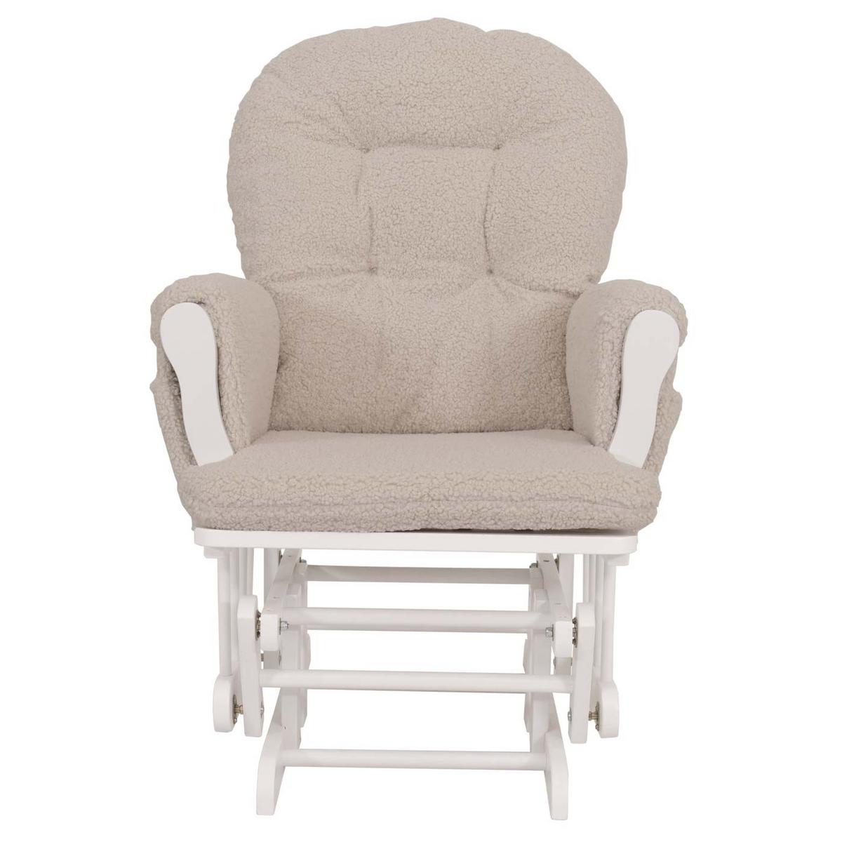 RELAXSESSEL Cremeweiß, Weiß - Weiß, Textil (74/105/72cm) - MCW