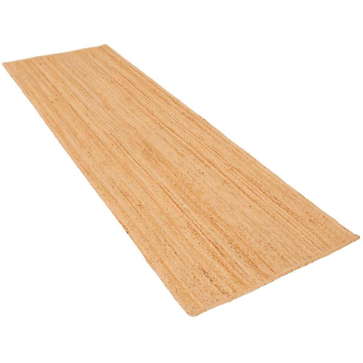 NATURFASER TEPPICH LÄUFER JUTE SALSA - Nussbaumfarben, Textil (80/150cm) - Pergamon