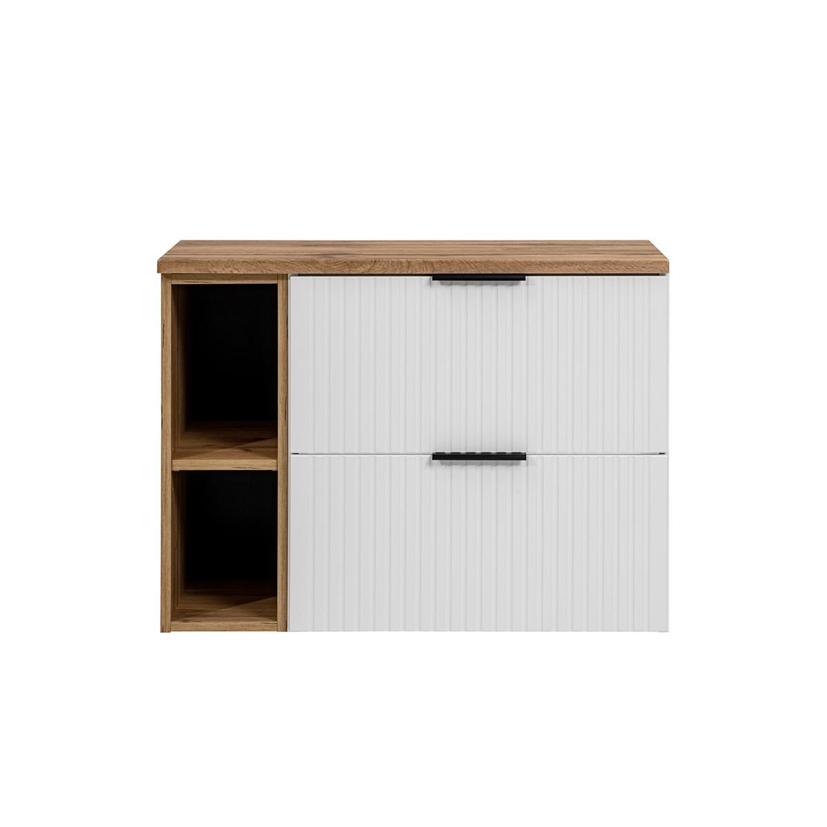 WASCHTISCHUNTERSCHRANK 80.6cm Adriel Weiß - Weiß, Holzwerkstoff (80.6/59/46cm) - Petits-meubles
