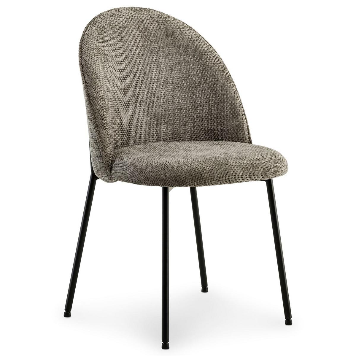 ESSZIMMERSTÜHLE CASSIE 2er-Set grau - Grau, Textil (48/83/53cm) - IDIMEX