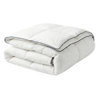 ZWEILAGIGE Bettdecke Mikrofaser 4-Jahreszeiten 155/220 cm Teleno - Weiß, Textil (220/155cm) - Beliani