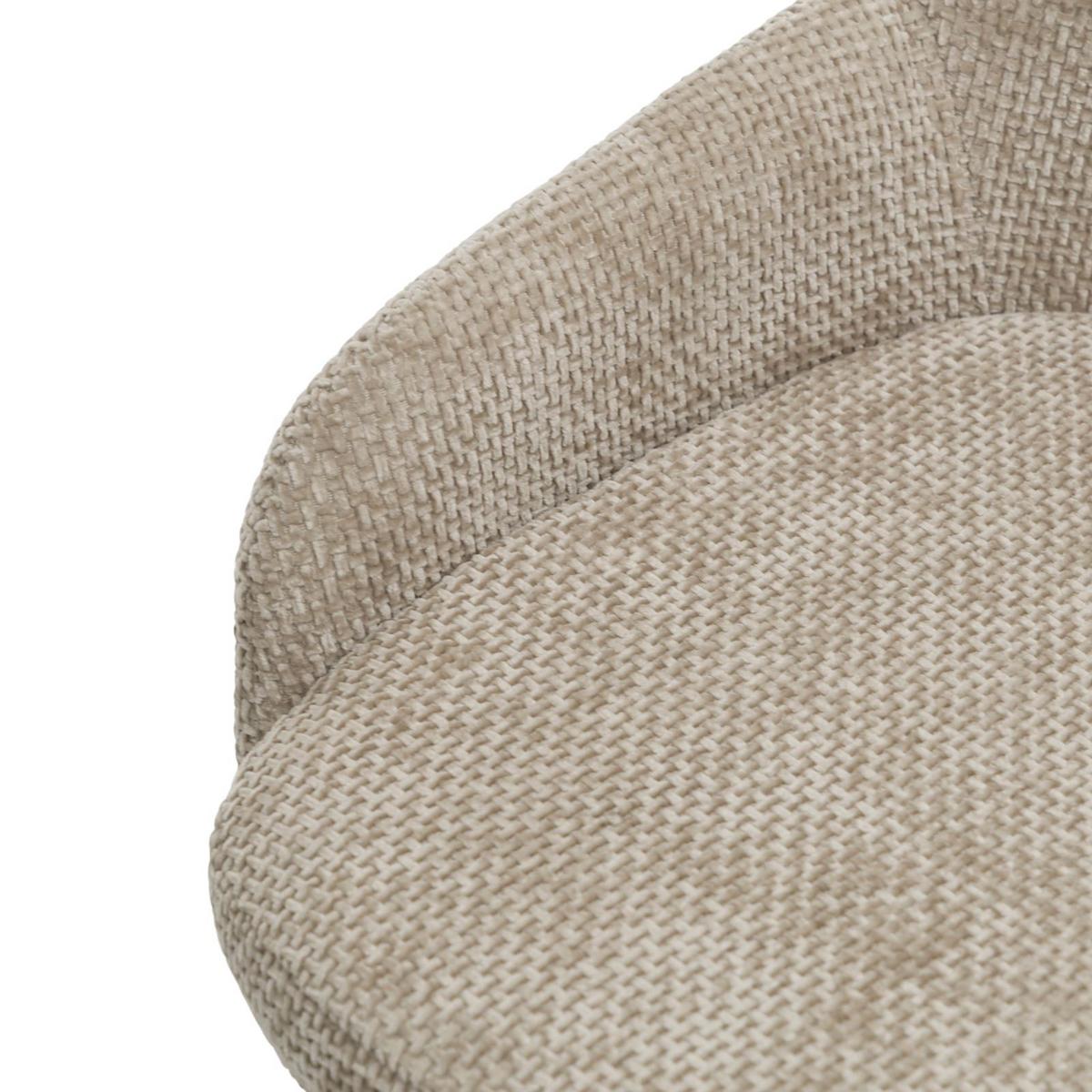 BARHOCKER VIVIANNE 2er-Set beige - Beige, Textil (50/95/53cm) - IDIMEX