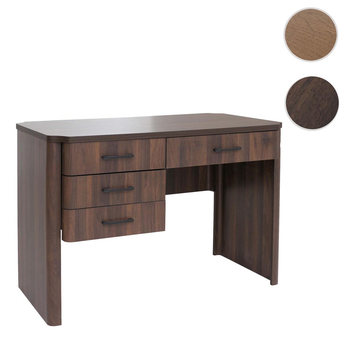 SCHREIBTISCH Walnuss Dekor - Walnussfarben, Holz (60/110/78cm) - MCW