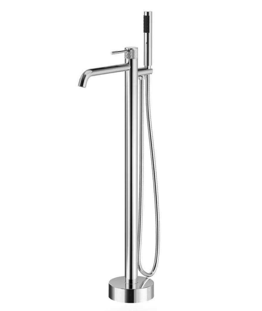 BADEWANNENARMATUR Ural freistehend Chrom - Chromfarben, Metall (16/99/24cm) - Badplaats