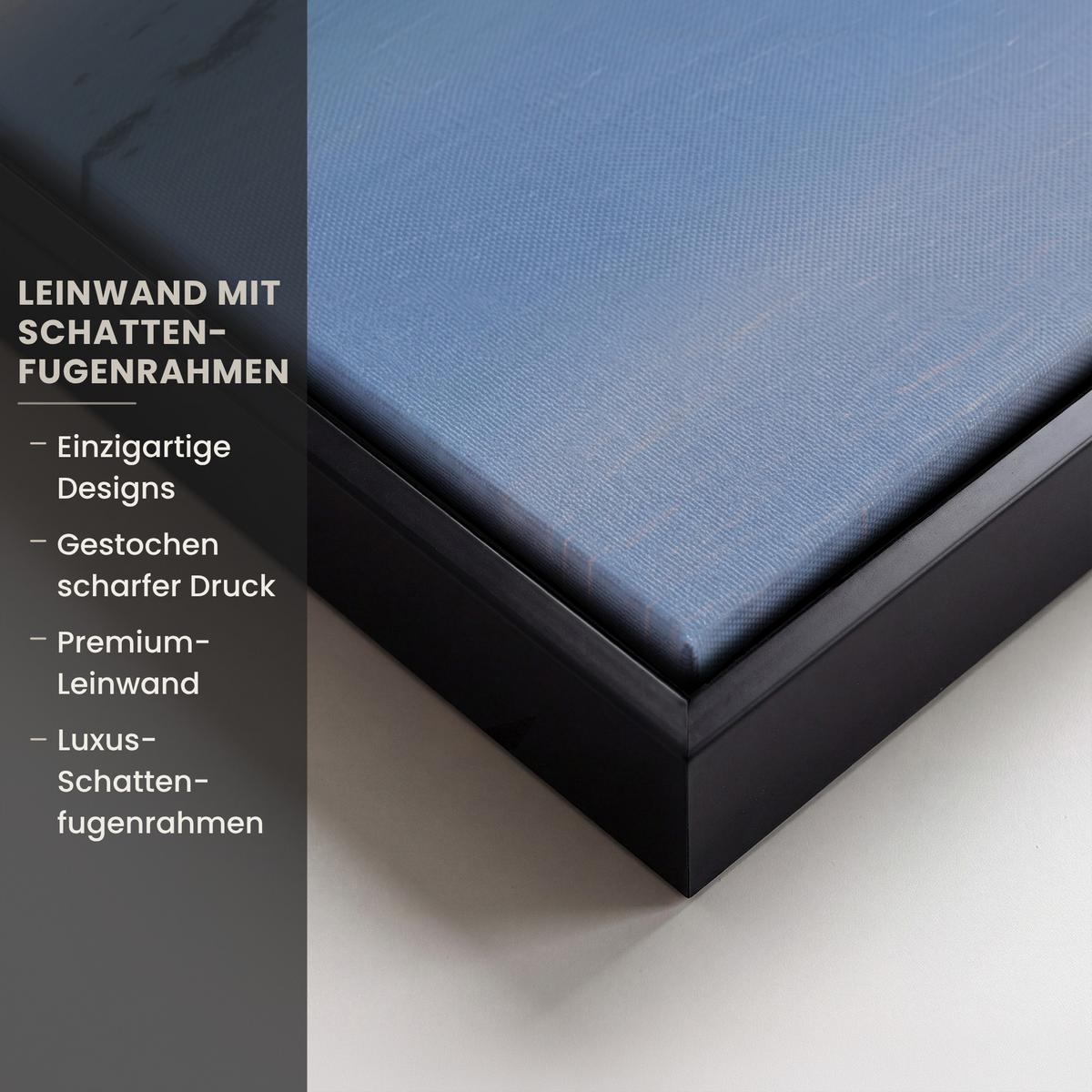 LEINWAND Bilder mit Rahmen - Baum - Jahreszeiten - Winter - Landschaft - 40x60 - Multicolor, Textil (40/60cm) - MuchoWow