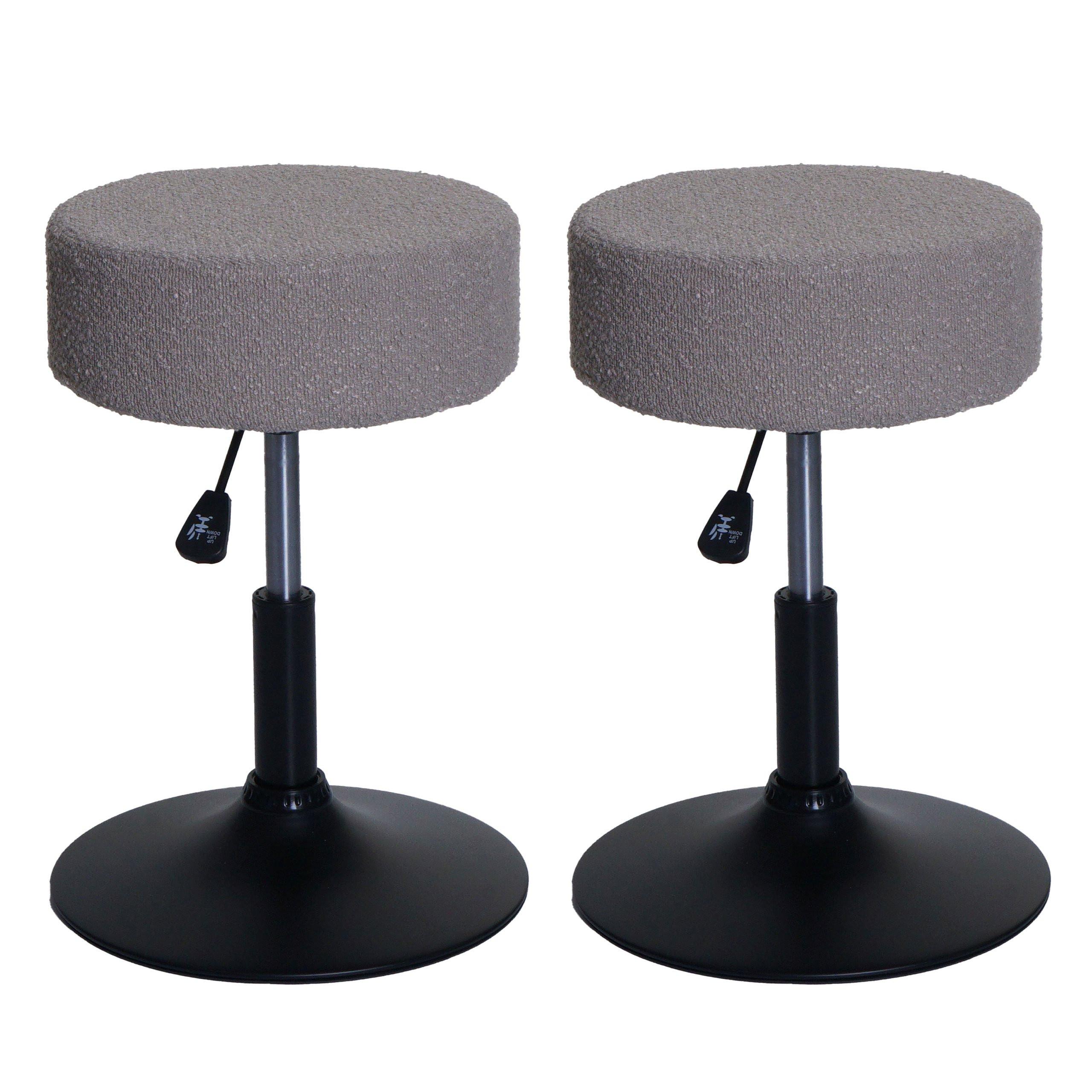 HOCKER taupe 2er-Set - Taupe, Textil (37/57/37cm) - MCW
