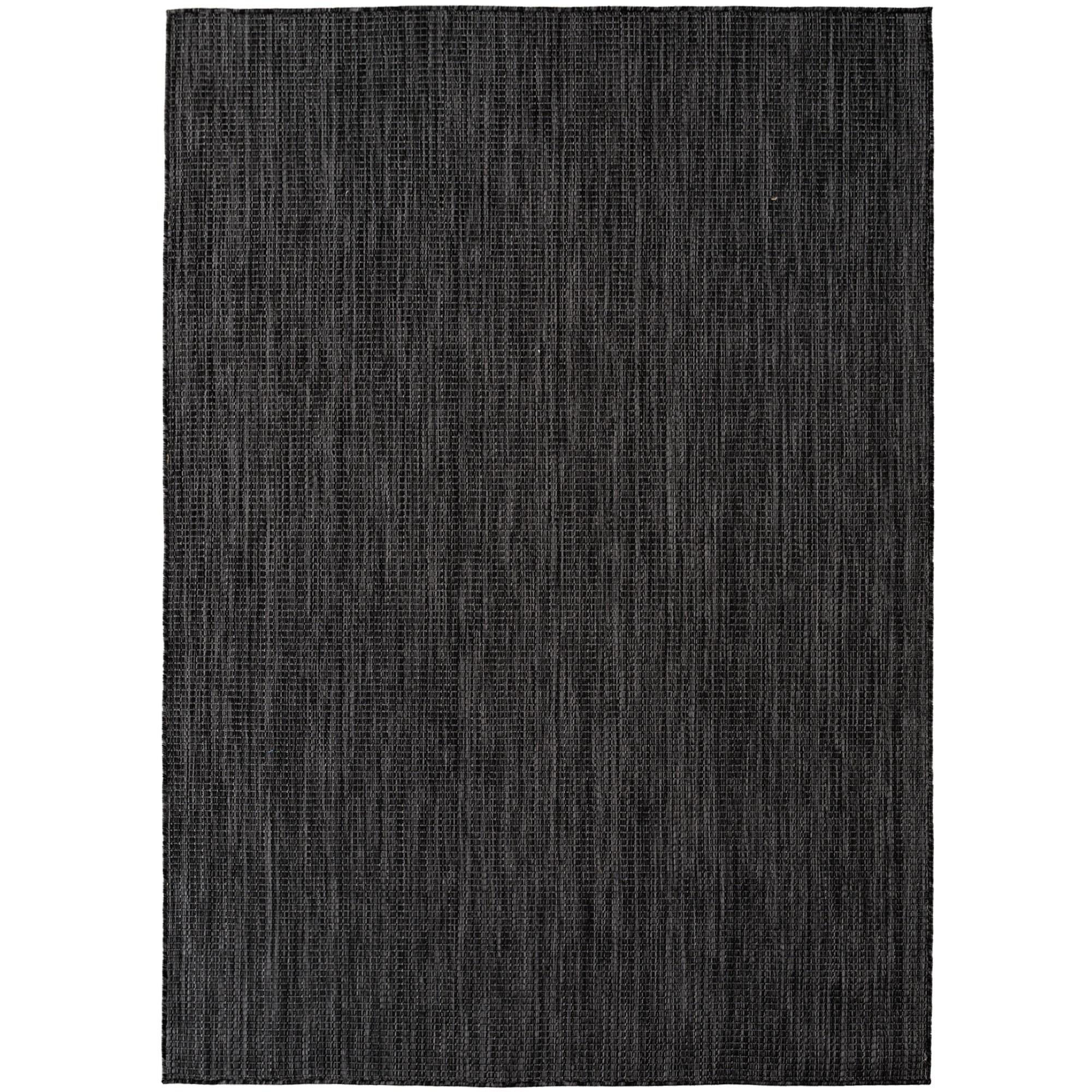 TEPPICH Flachgewebe, Outdoor, Fußbodenheizung-geeignet, VIGOLENO in Anthrazit, 280 x 370 cm - Anthrazit, Textil (280/370cm) - KADIMA DESIGN