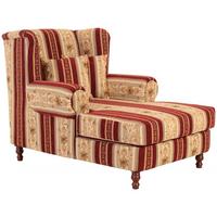 SESSEL XXL Karley Bezug Chenille Buche nussbaum dunkel / rot - Rot, Kunststoff (103/103/149cm) - 58aufmkessel