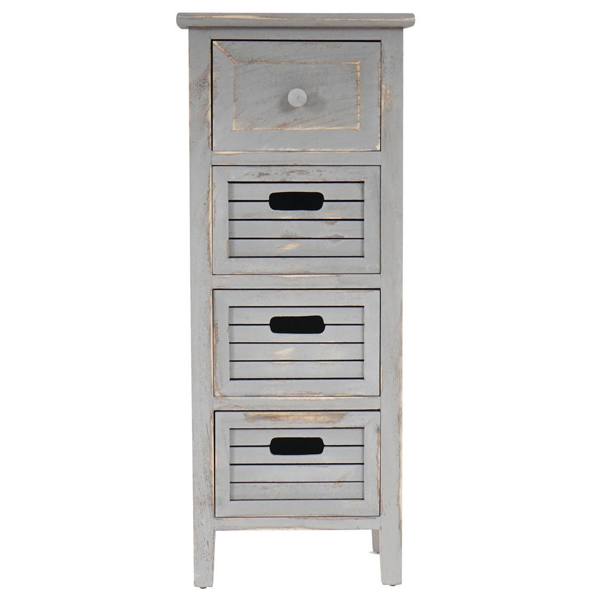 KOMMODE Grau - Grau, Holz (30/74/25cm) - MCW