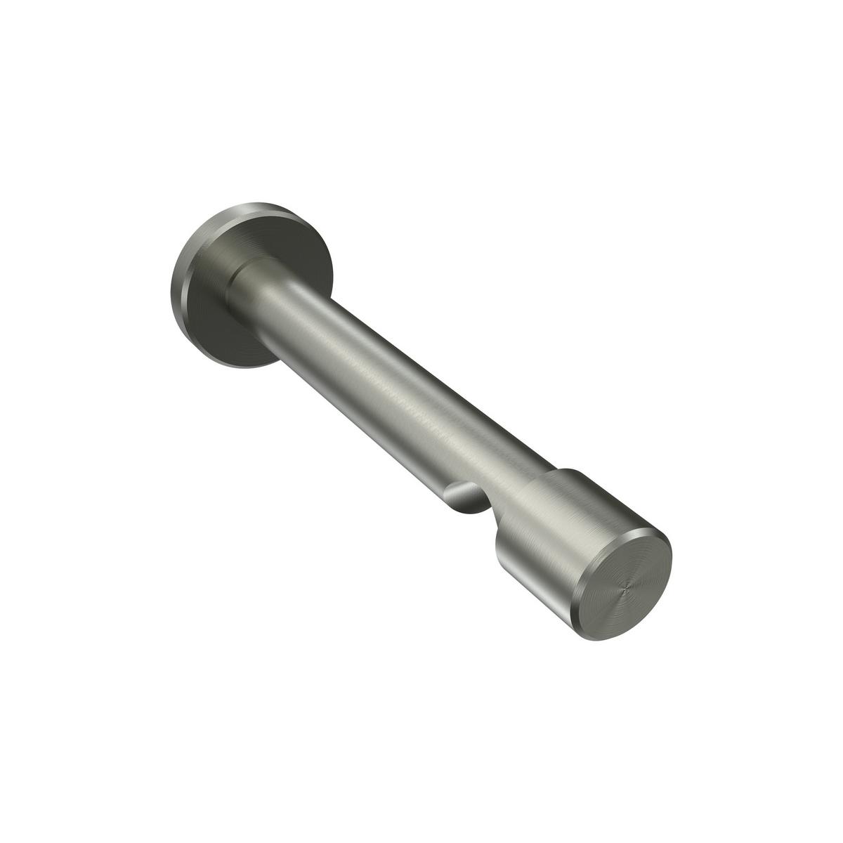 TRÄGER FÜR GARDINENSTANGEN 20 mm Ø, Prestige 1-läufig, Edelstahl-Optik - Edelstahlfarben, Metall (13.7/4/4cm) - INTERDECO