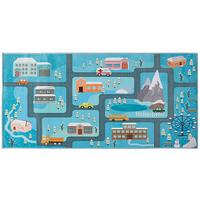 KINDERTEPPICH Kigi 150/80 cm - Blau, Kunststoff (80/150cm) - Beliani