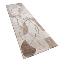 KURZFLORTEPPICH, abstrakt, aus Polypropylen, Florhöhe 11 mm, Beige, 80 x 300 cm - Beige, Textil (300/80cm) - KADIMA DESIGN