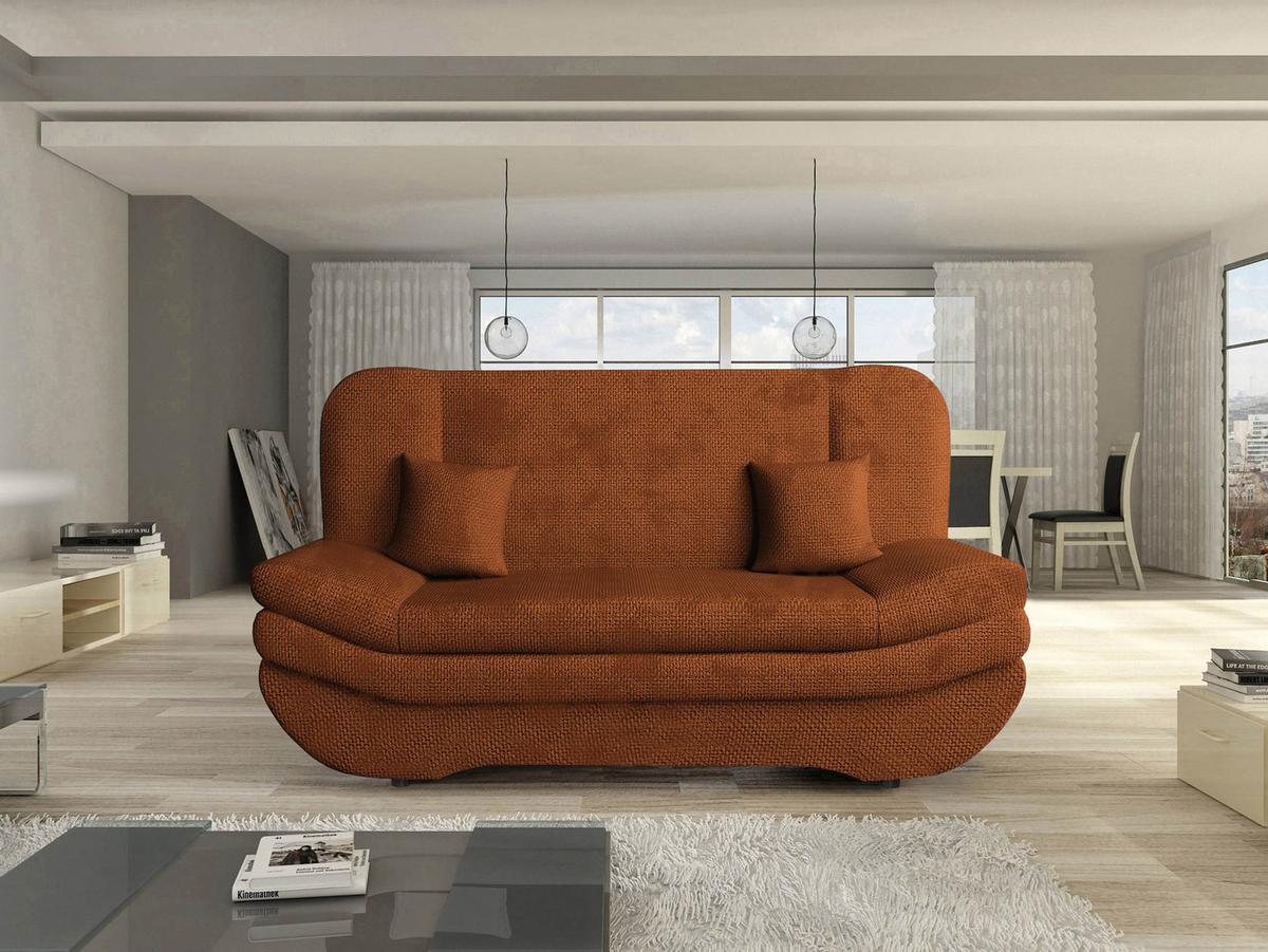 SCHLAFSOFA Weronika - Schwarz/Bronzefarben, Holz/Kunststoff (200/95/90cm) - MIRJAN24