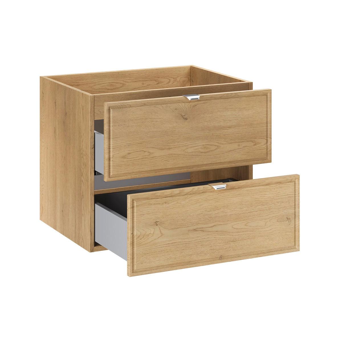 BADMÖBEL 60cm Elias 2er-Set Holz - Braun, Holzwerkstoff (60/52.2/46cm) - Petits-meubles