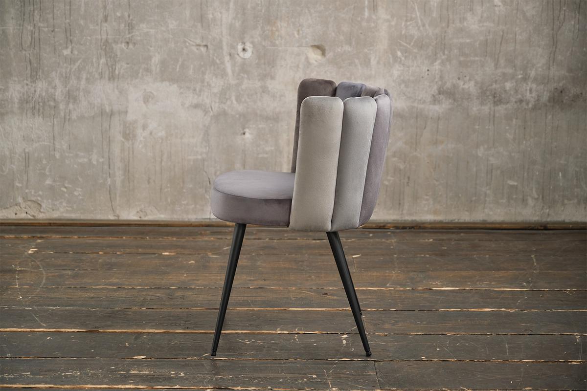 ESSZIMMERSTUHL JADA Grau Velvet - Grau, Kunststoff/Textil (59/86/55cm) - KAWOLA