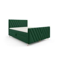 BOXBETT Carlito Premium - Grün, Holzwerkstoff/Textil (180/200cm) - Fun Möbel