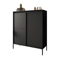 HIGHBOARD YASUMI 3D schwarz matt - Schwarz, Holzwerkstoff (103.5/123.4/39.5cm) - Lookway