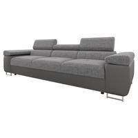 SOFA Torezio 3 - Greige, Holz/Textil (263/90/102cm) - MIRJAN24