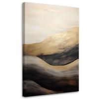 WANDBILD goldene wellen - Goldfarben, Textil (40/60cm) - Feeby