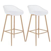 BARHOCKER IREK 2er-Set weiß - Weiß, Textil (47/99/49cm) - IDIMEX