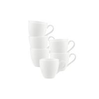 MOKKA-/ESPRESSOTASSEN Anmut weiß 60 ml 6er Set - Weiß, Keramik (0.06L) - Villeroy & Boch