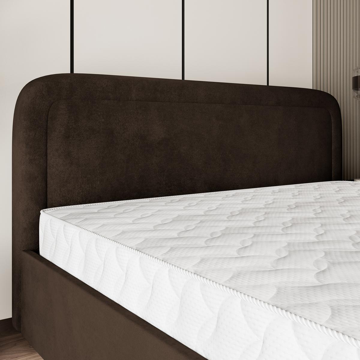 POLSTERBETT BENIRA K 160x200 cm mit Bettkästen - Braun - Braun, Holz (160/200cm) - MASSENO