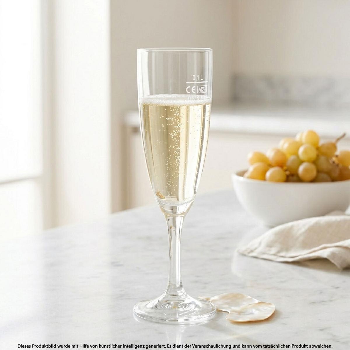 SEKTKELCHE GEEICHT Prosecco transparent 0,1 l 120er Set - Transparent, Glas (0.15L) - Bormioli Rocco
