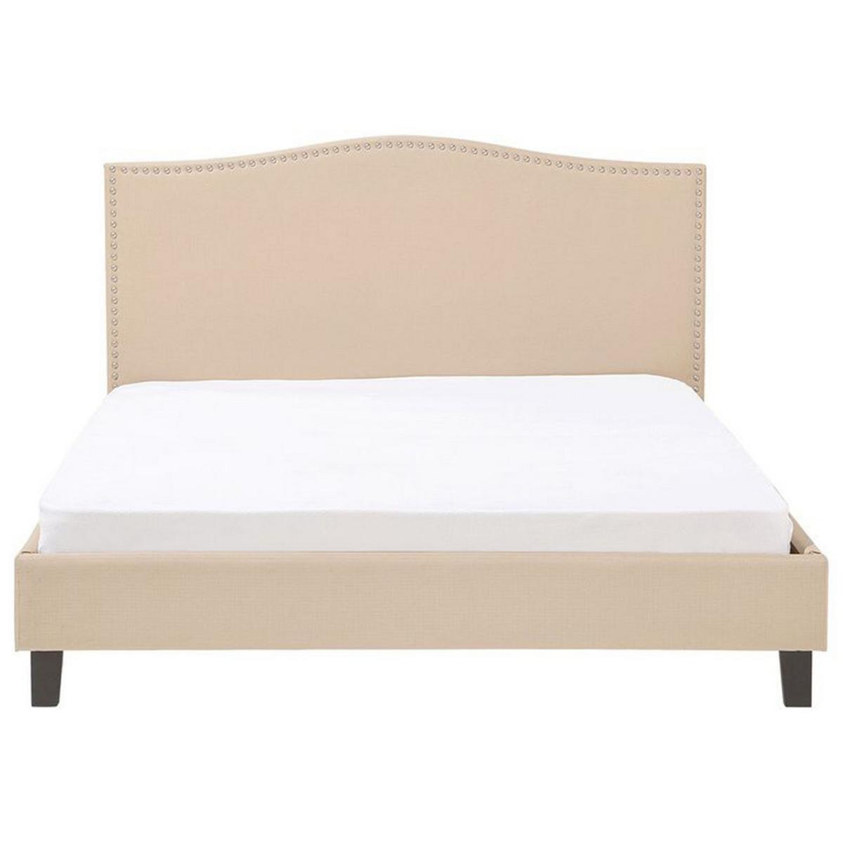 POLSTERBETT 180/200cm Beige Montpellier - Beige, Textil (180/200cm) - Beliani