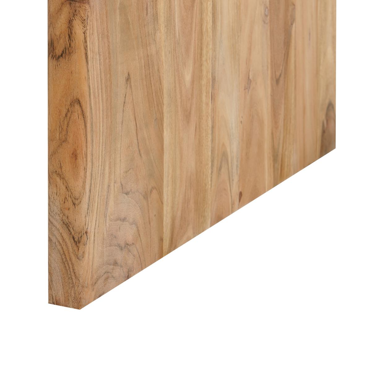 ESSTISCH Akazienholz hellbraun 180/90 cm Skye - Hellbraun, Holz (90/180/78cm) - Beliani