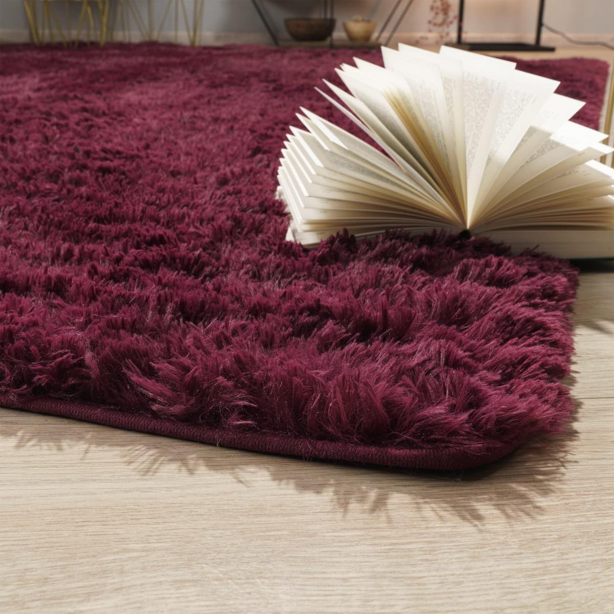 HOCHFLORTEPPICH Lila 80 x 150 cm - Lila, Kunststoff (80/150cm) - TT Home