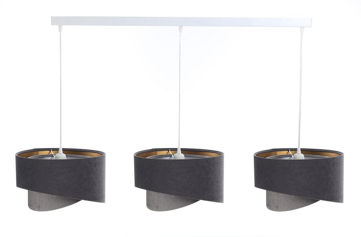 HÄNGELEUCHTE Grau 30/18 cm - Goldfarben/Grau, Kunststoff (30/0.3/18cm) - ONZENO