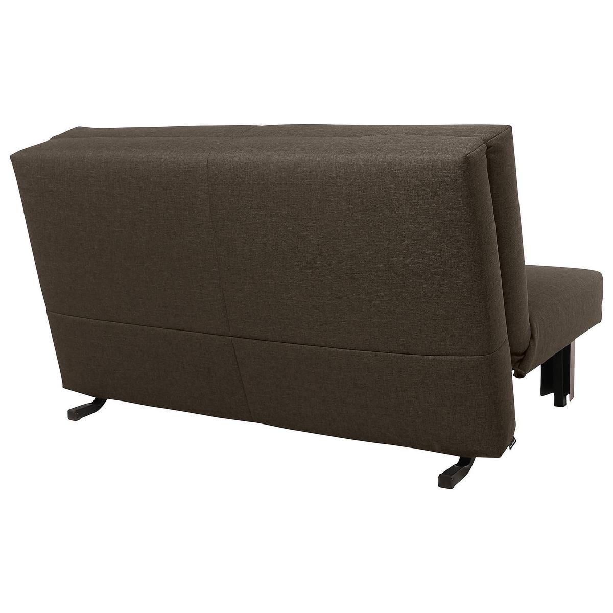 FALTSOFA Kalomira Bezug Flachgewebe Metall schwarz / braun - Braun, Kunststoff (145/84/100cm) - 58aufmkessel