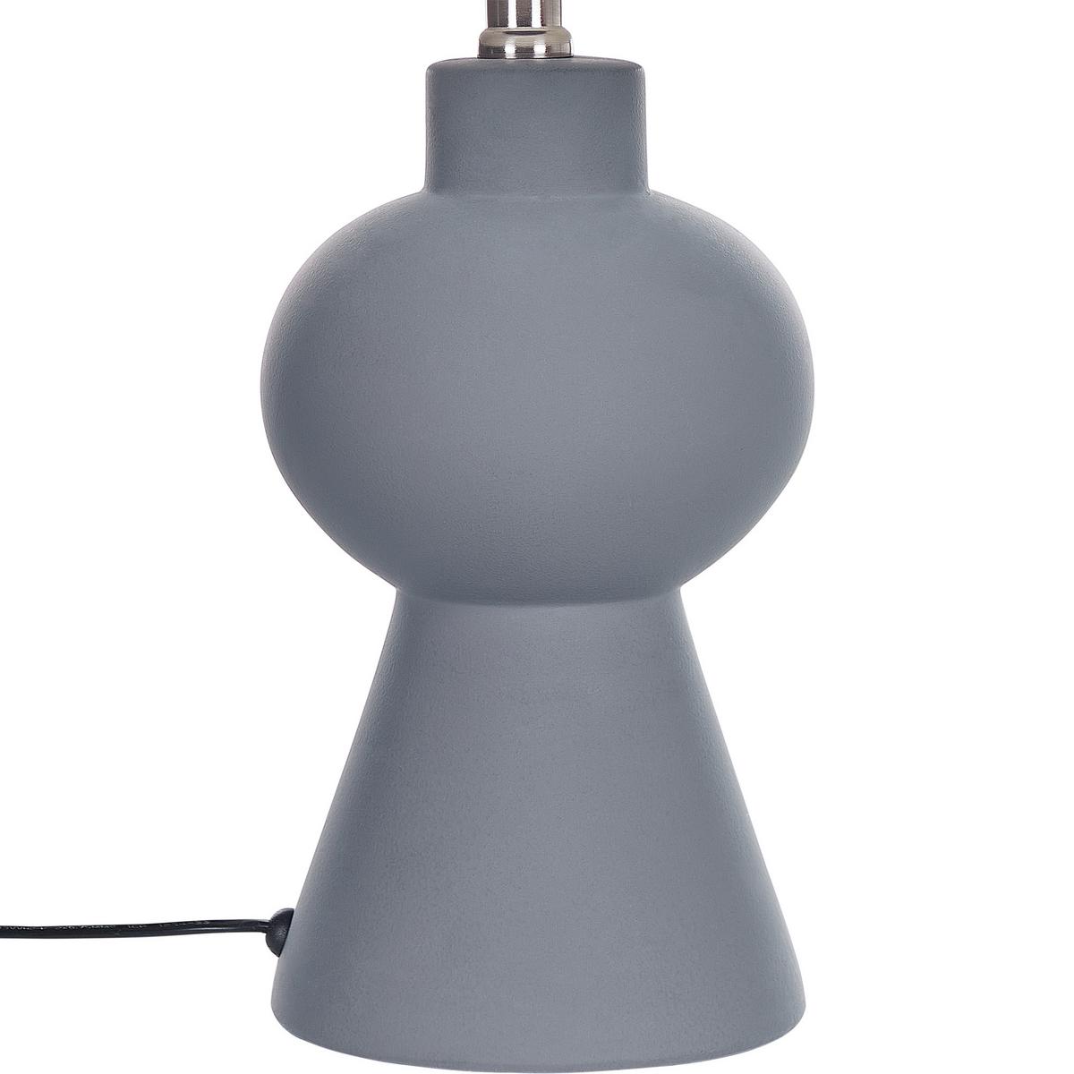 TISCHLAMPE Fabilos 30/30/48 cm - Grau, Keramik (30/30/48cm) - Beliani