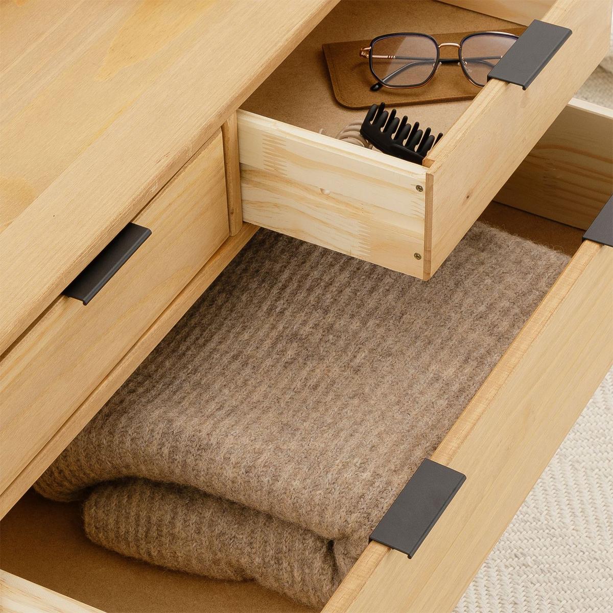 KOMMODE TEPERA braun - Braun, Holz (75/92/46cm) - IDIMEX