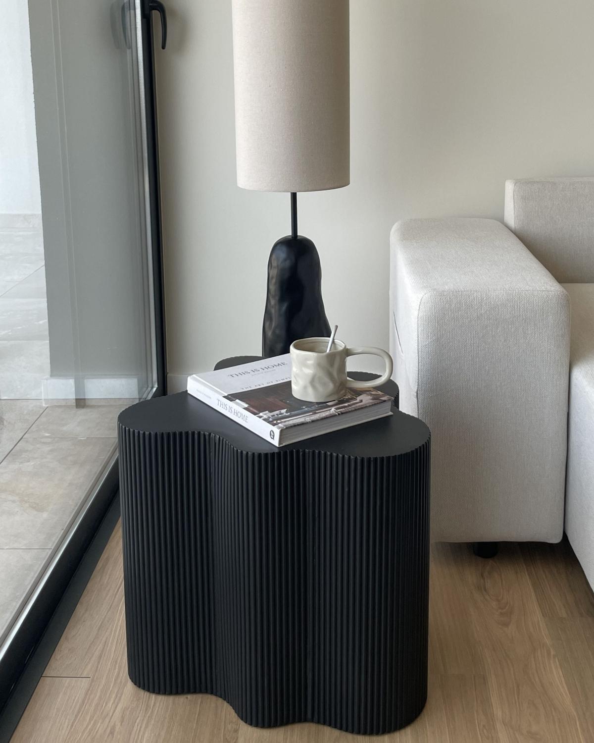 BEISTELLTISCH Schwarz Perry - Schwarz, Holzwerkstoff (40/45/45cm) - Beliani