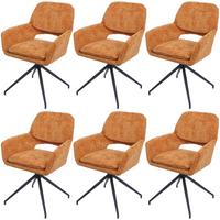 ESSZIMMERSTUHL Orange 6er-Set - Currygelb/Orange, Textil (57/86/61cm) - MCW