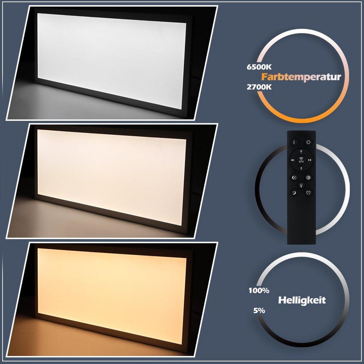 LED-DECKENLEUCHTE Petra 100/25/1 cm - Weiß, Kunststoff (25/100/1cm) - Nettlife