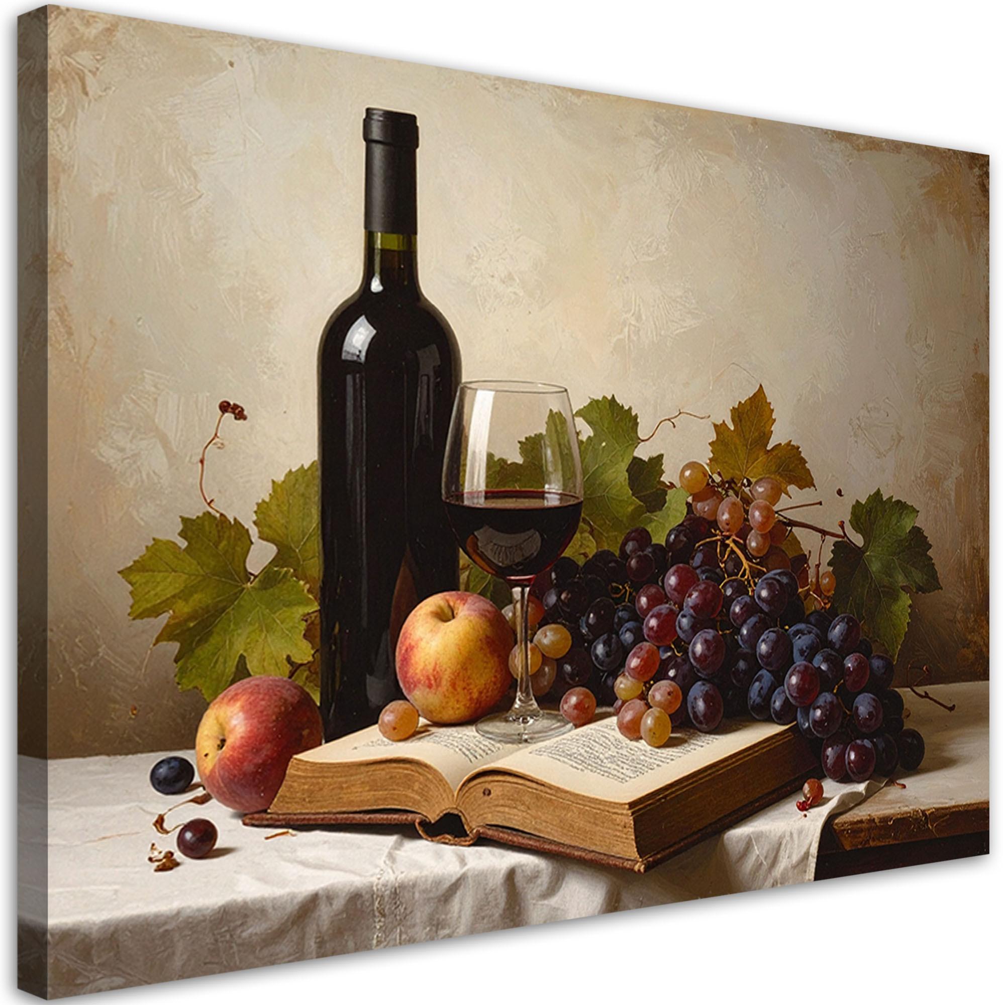 LEINWANDBILD Essen & Trinken 100x70cm - Braun, Textil (100/70cm) - Feeby