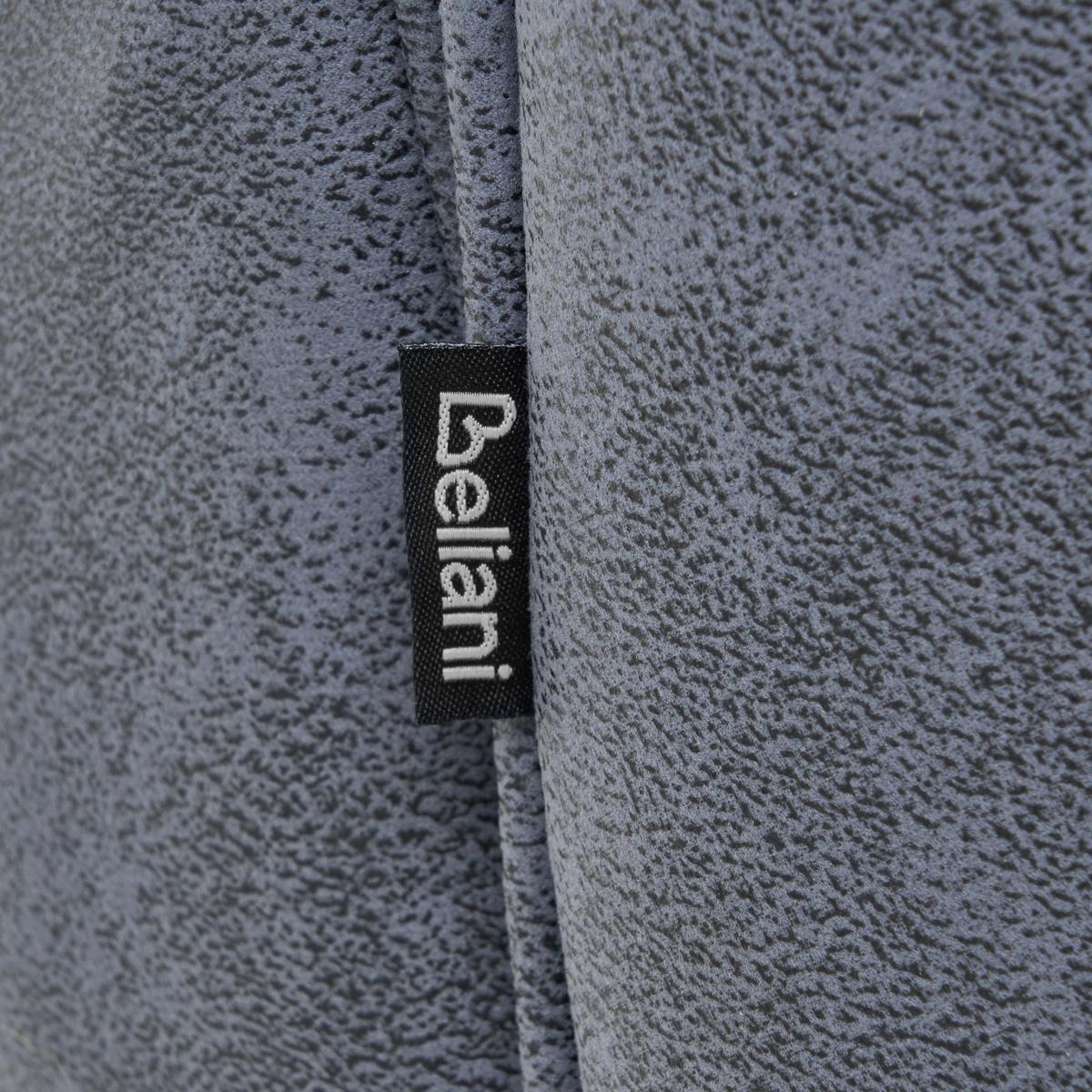 ESSZIMMERSTUHL 2er-Set drehbar Kunstwildleder Grau Warner - Grau, Textil (63/94/58cm) - Beliani