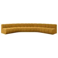 WOHNLANDSCHAFT modulares Sofa Montra-U1 - 490x174x70 cm Senfgelb - Currygelb, Holzwerkstoff/Textil (490/70/174cm) - ALTDECOR
