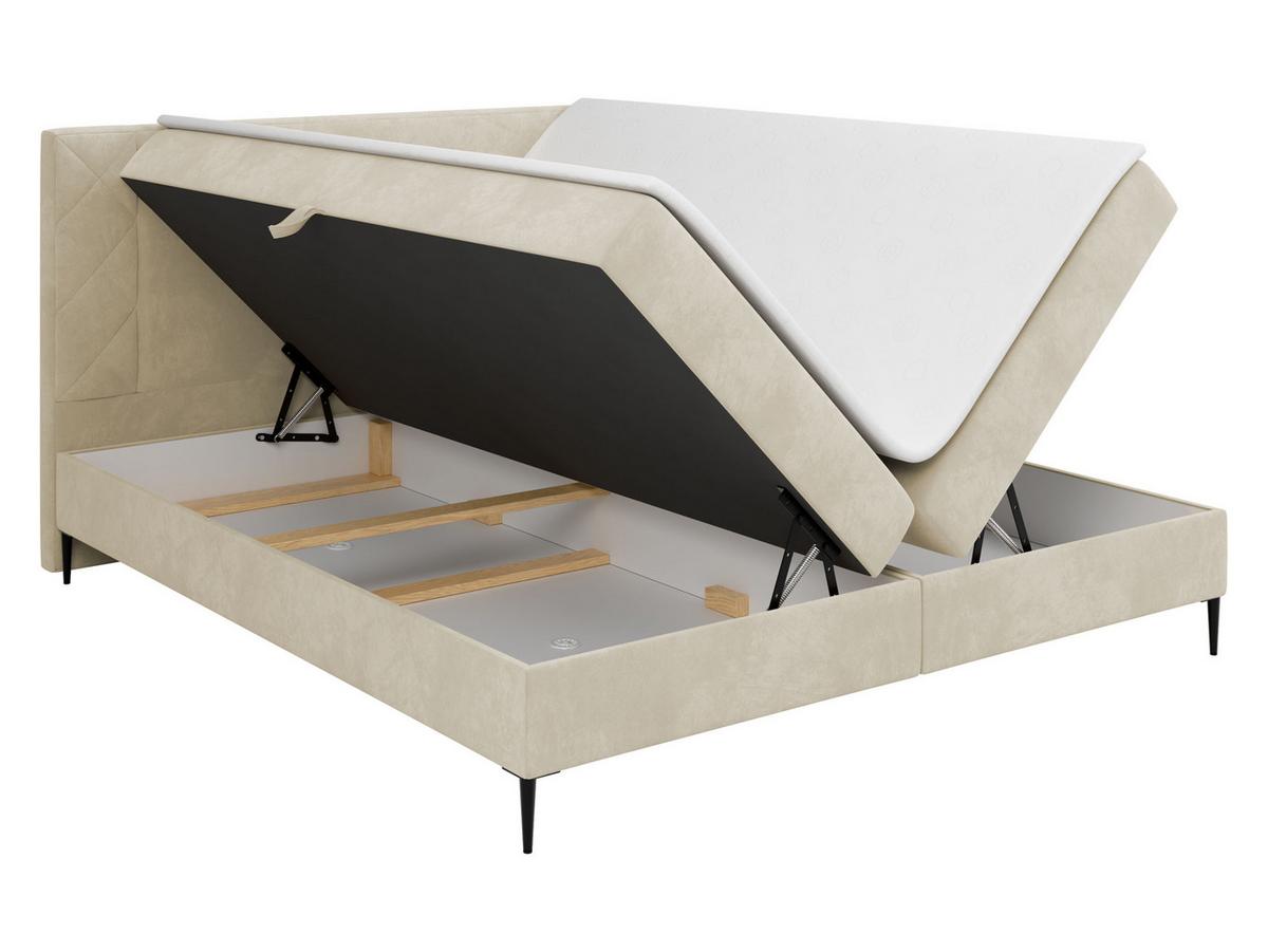 BOXBETT Portes - H3 - Schwarz, Holzwerkstoff/Textil (160/200cm) - MIRJAN24