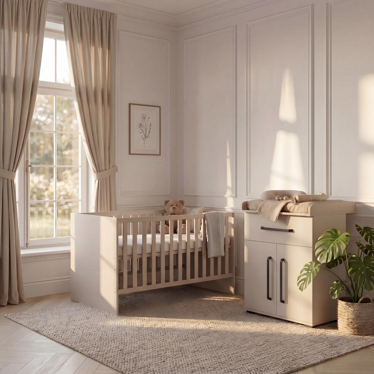 BABYBETT Essentials Premium Cashmere - Hellbraun, Holz/Holzwerkstoff (70/140cm) - arthur berndt